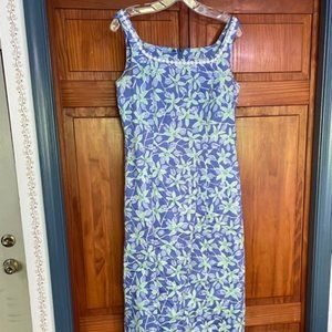 Lilly Pulitzer periwinkle sleeveless maxi dress